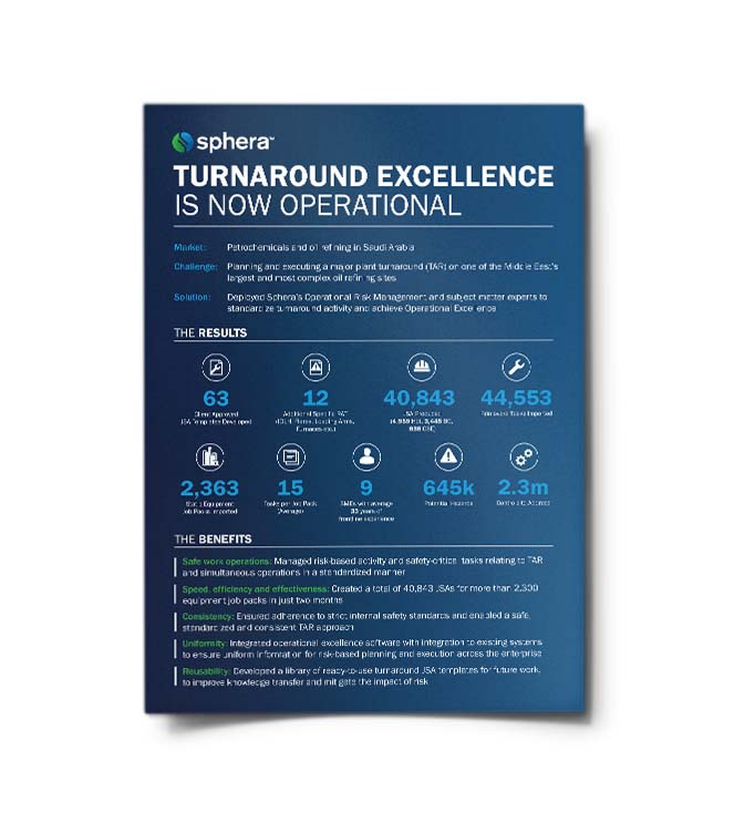 Turnaround Excellence is Now Operational