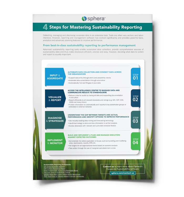 4 Steps for Mastering Sustainability Reporting