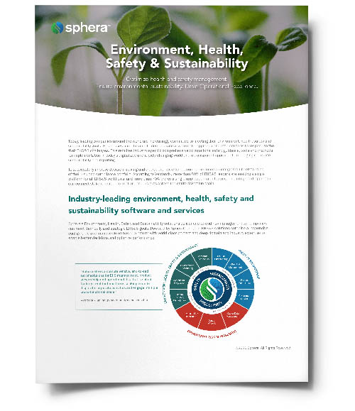 Environment, Health, Safety & Sustainability Brochure