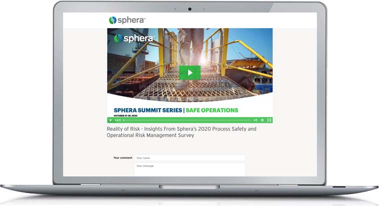 Reality of Risk – Insights From Sphera’s 2020 Process Safety and Operational Risk Management Survey