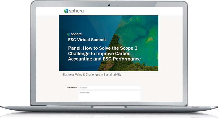 ESG Virtual Summit - Panel: How to Solve the Scope 3 Challenge to Improve Carbon Accounting and ESG Performance