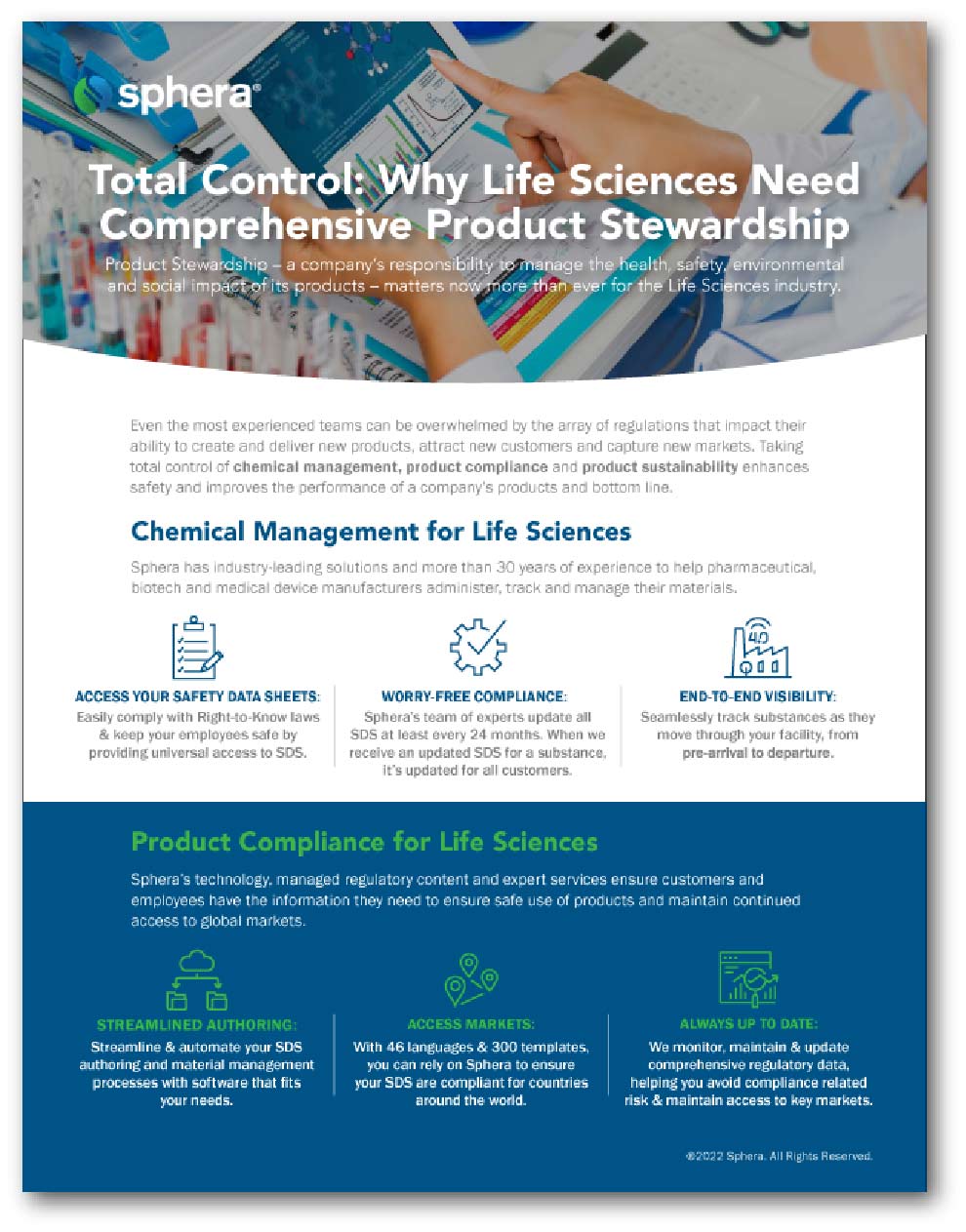 Total Control of Product Stewardship for Life Sciences