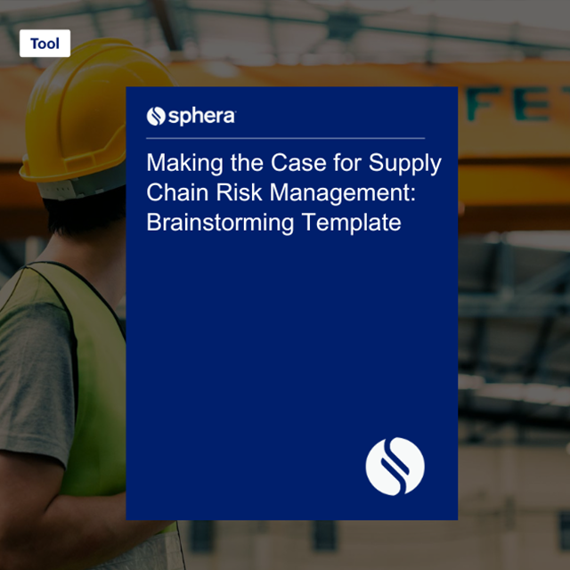 Tool – Making the Case for Supply Chain Risk Management Brainstorming Template Thank You