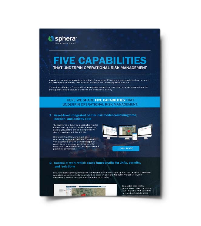 Five Capabilities That Underpin Operational Risk Management Software