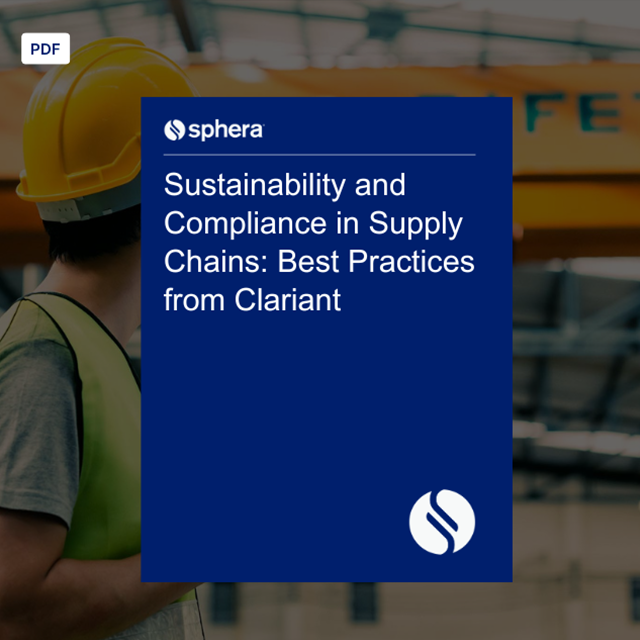 CS 022 – Sustainability and Compliance in Supply Chains Best Practices from Clariant Thank You