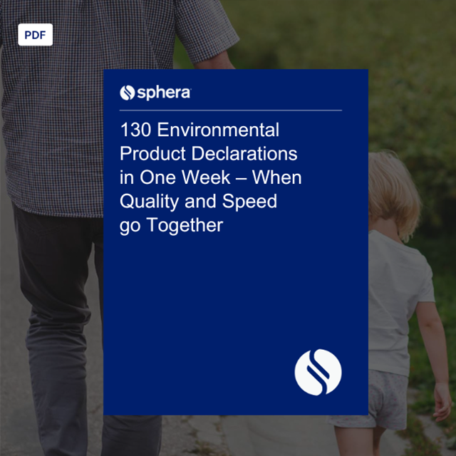 CS – 130 Environmental Product Declarations in One Week – When Quality and Speed go Together Thank You