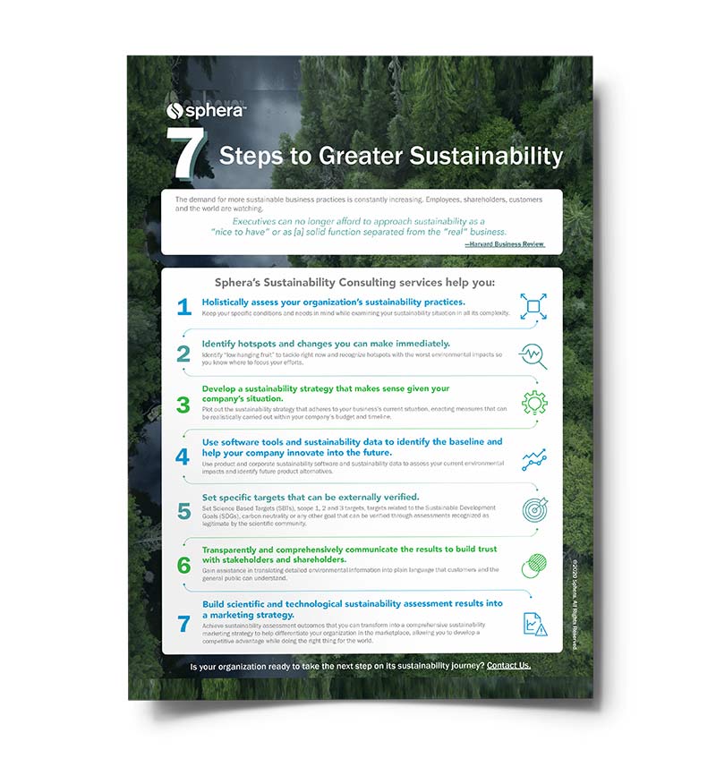 7 Steps to Greater Sustainability