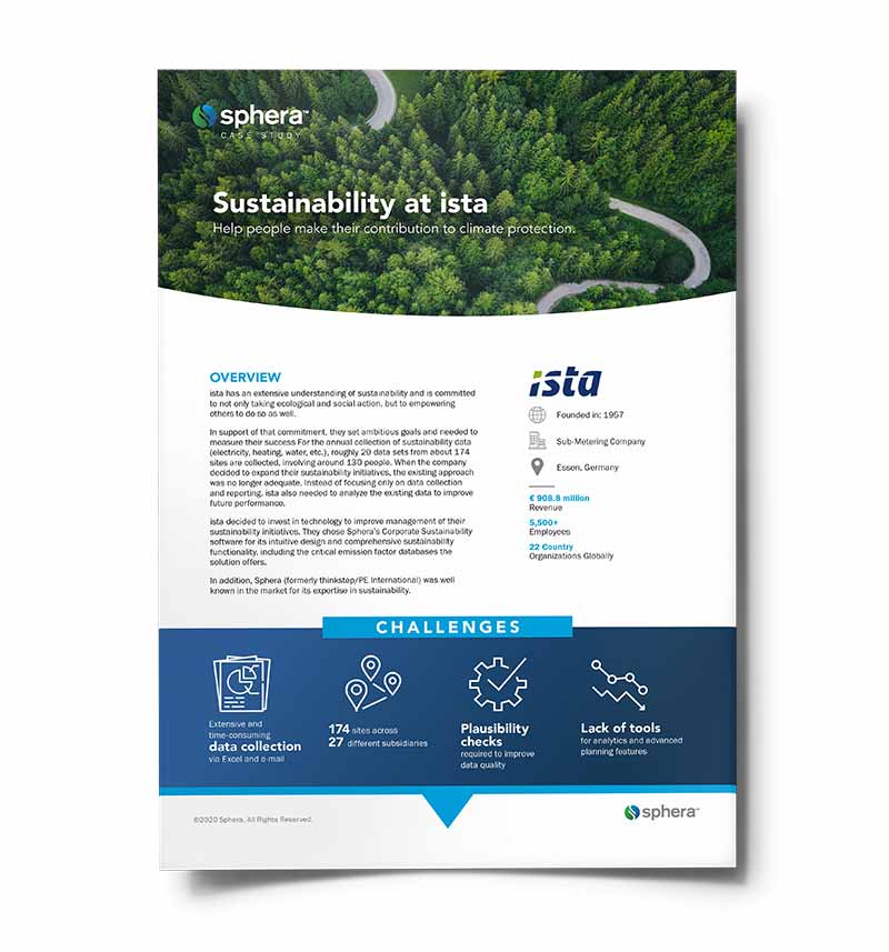 Sustainability at ista - Corporate Sustainability Case Study