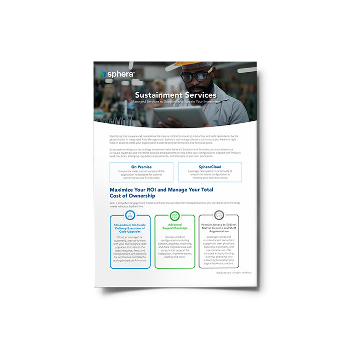Sustainment Services Brochure