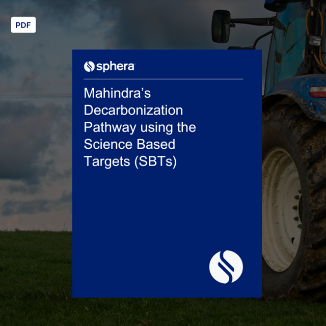 CS 031 – Mahindra’s Decarbonization Pathway using the Science Based Targets (SBTs) Thank You