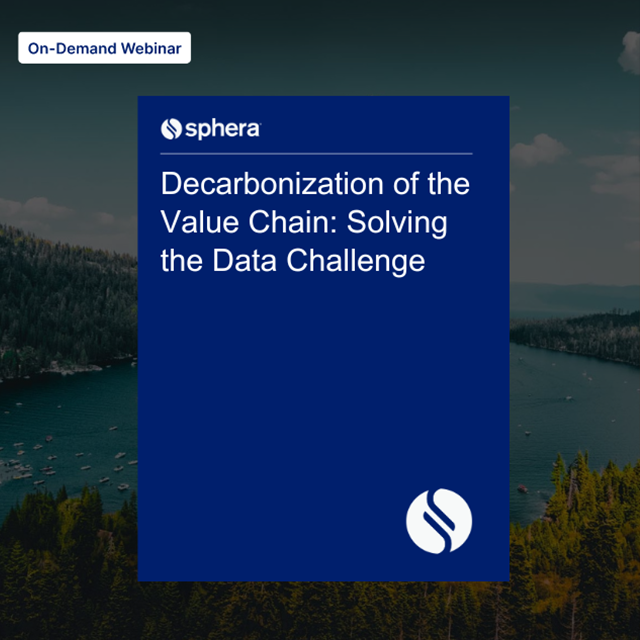 Decarbonization of the Value Chain: Solving the Data Challenge