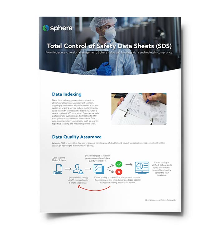 Total Control of Safety Data Sheets (SDS)