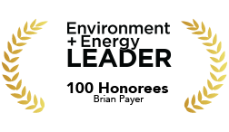 Brian Payer won The annual Environment+Energy Leader 100 (E+E100) award