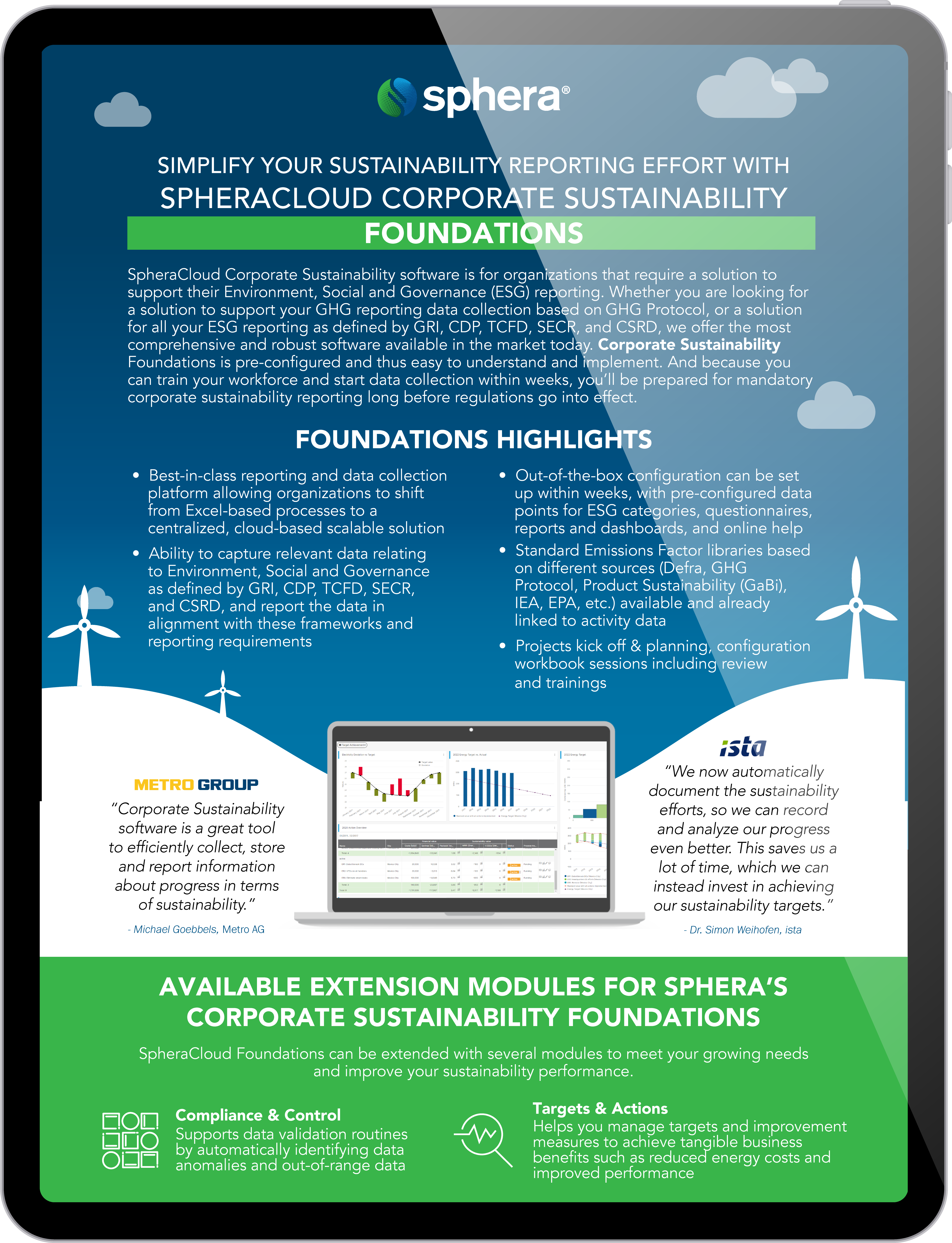 Simplify Your Sustainability Reporting Effort with SpheraCloud Corporate Sustainability Foundations 