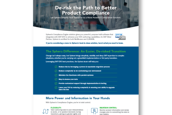 De-risk the Path to Better Product Compliance mock