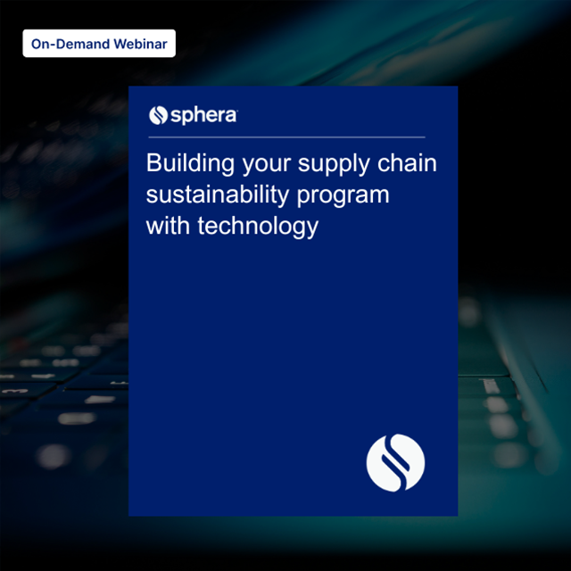 WO Building your supply chain sustainability program with technology Thank You