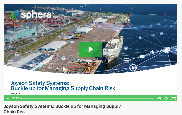 Joyson Safety Systems: Buckle up for managing supply chain risk