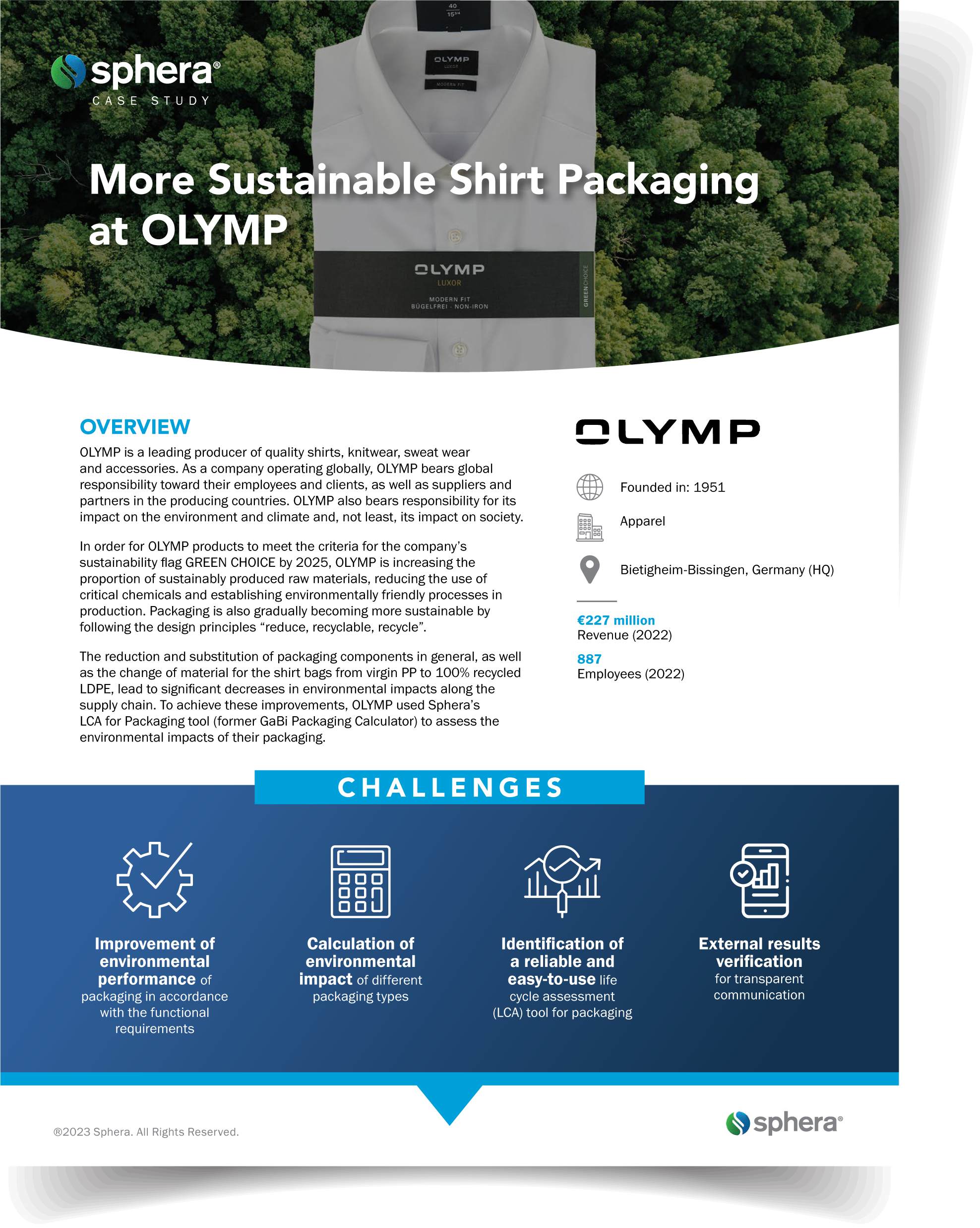 More Sustainable Shirt Packaging at OLYMP