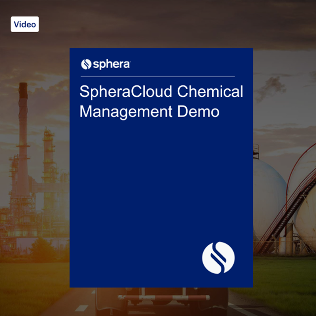 V SpheraCloud Chemical Management Demo Thank You