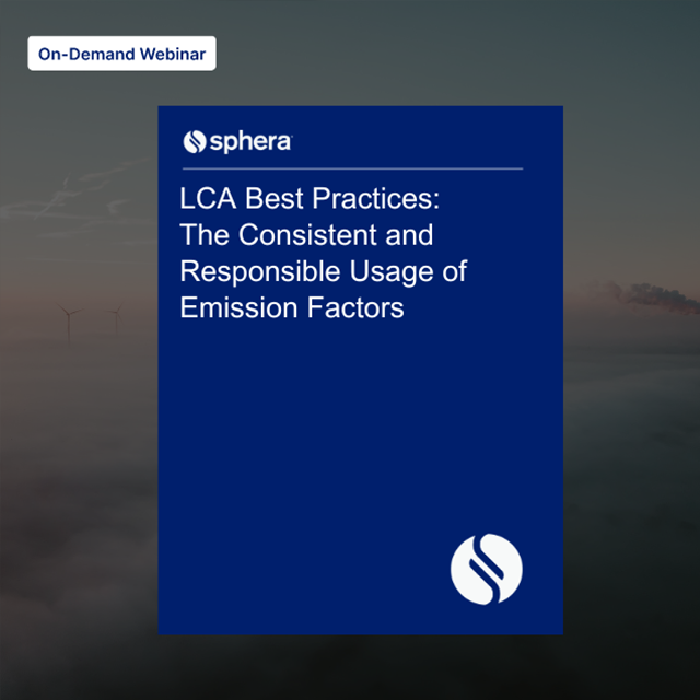 WO LCA Best Practices The Consistent and Responsible Usage of Emission Factors Thank You