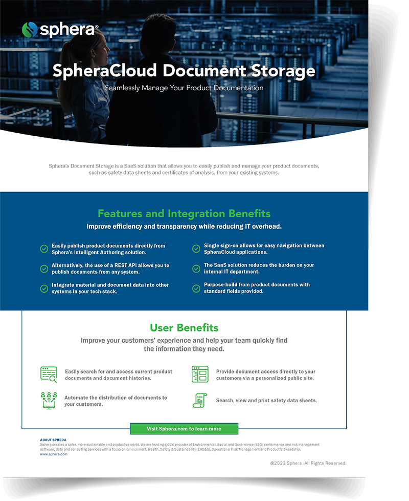 SpheraCloud Document Storage