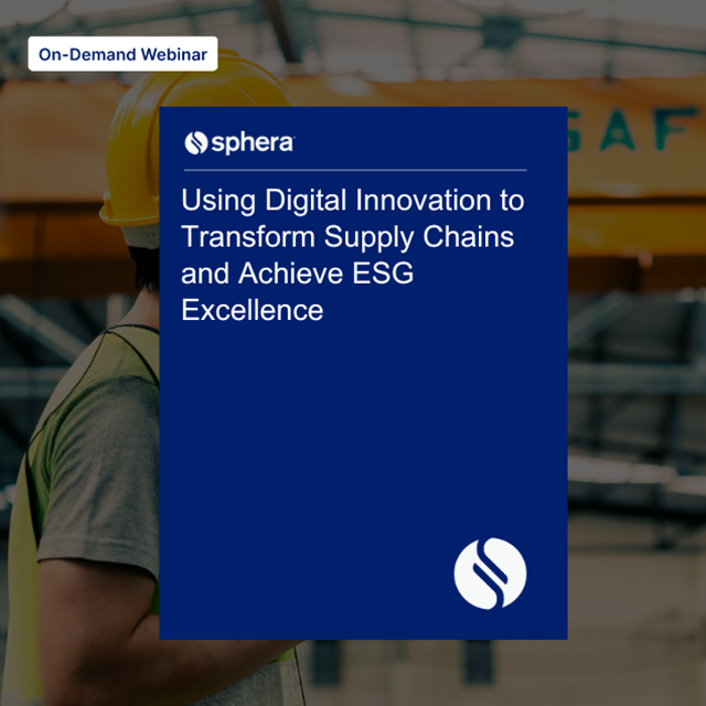 WO 122 Using Digital Innovation to Transform Supply Chains and Achieve ESG Excellence Thank You