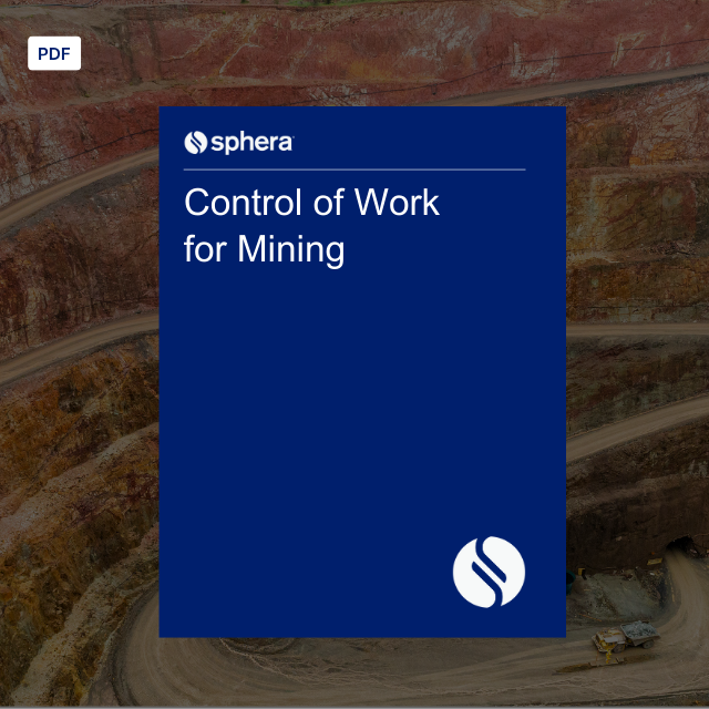 Control of Work for Mining Brochure