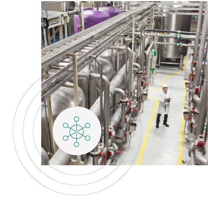 Image showing LCA automation for chemical manufacturing, optimizing processes for sustainability and efficiency.