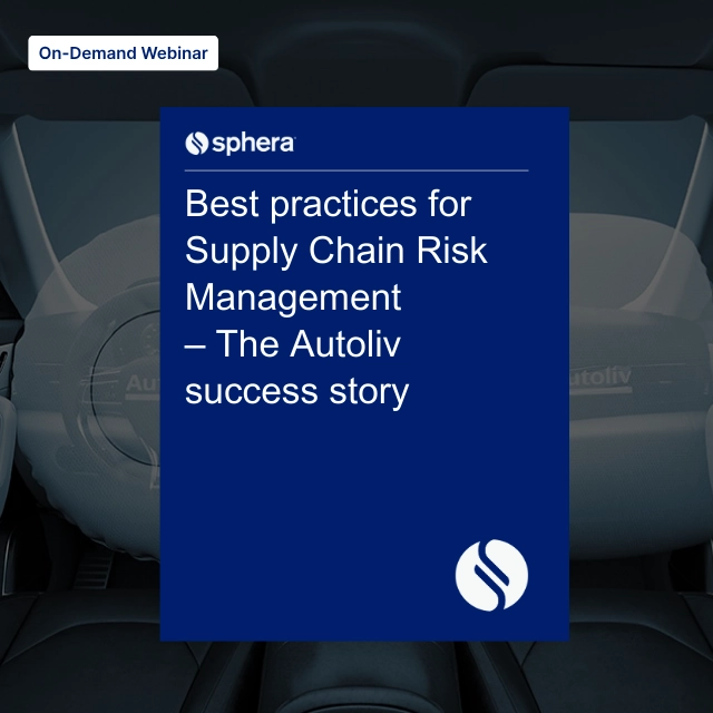 WO 015 – Best practices for Supply Chain Risk Management – The Autoliv success story copy