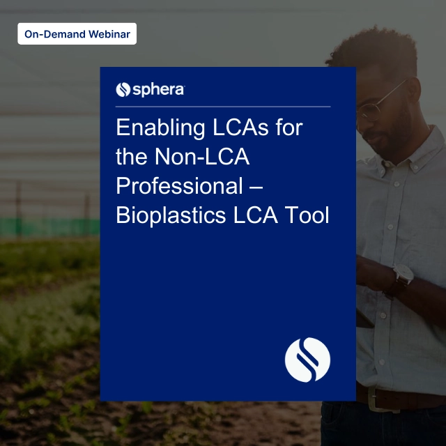 WO 039 – Enabling LCAs for the Non-LCA Professional – Bioplastics LCA Tool copy