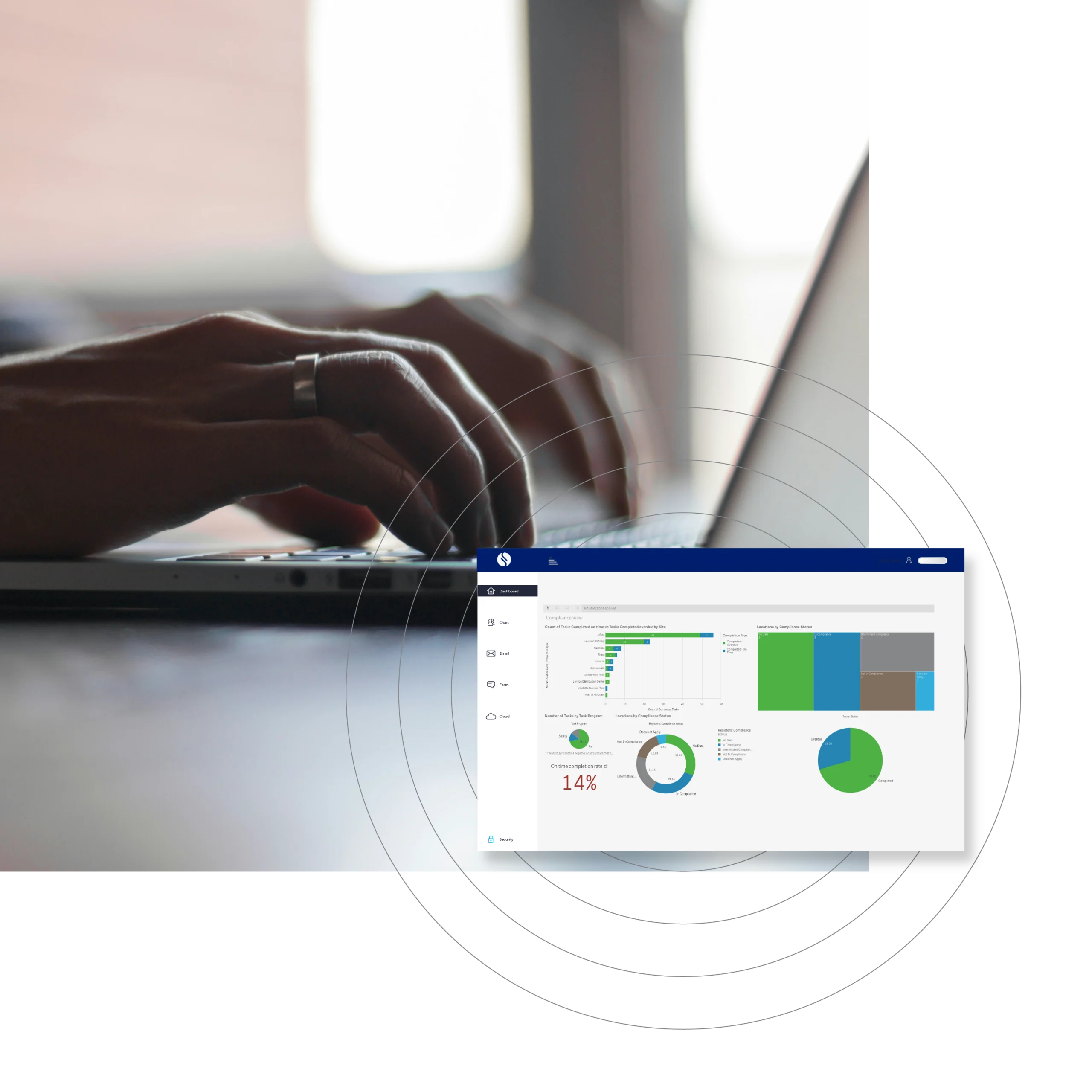 EHS&S Module Graphics_Compliance Assurance – Gain clarity around compliance status and tasks