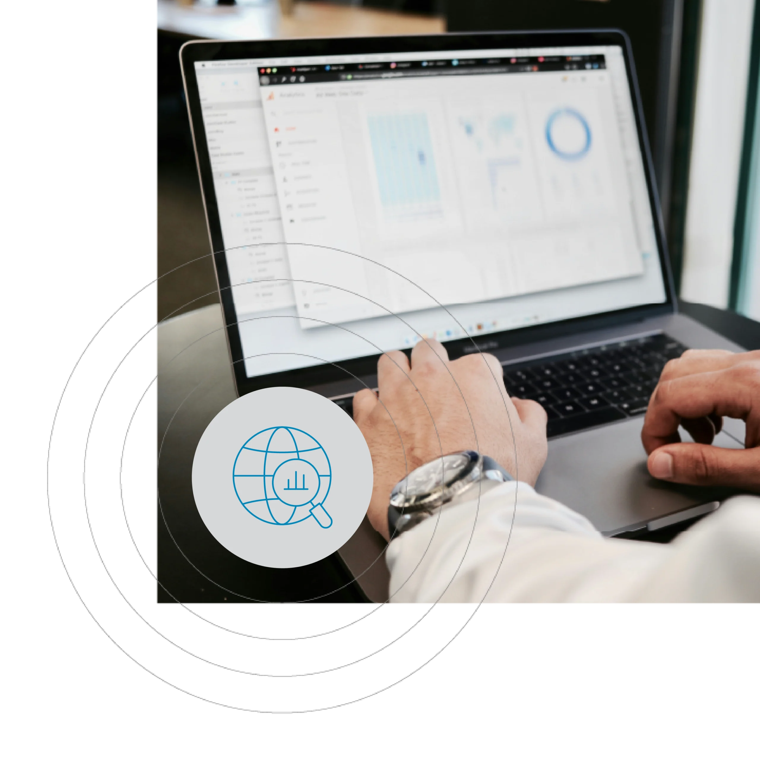 Diagram representing managed LCA content, highlighting broader access to valuable data for improved decision-making.
