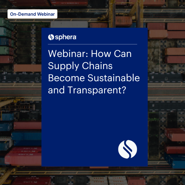 R – W 168 webinar Webinar How Can Supply Chains Become Sustainable and Transparent
