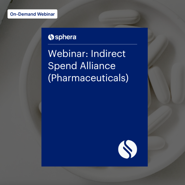 R – W 170 webinar Webinar Indirect Spend Alliance (Pharmaceuticals)