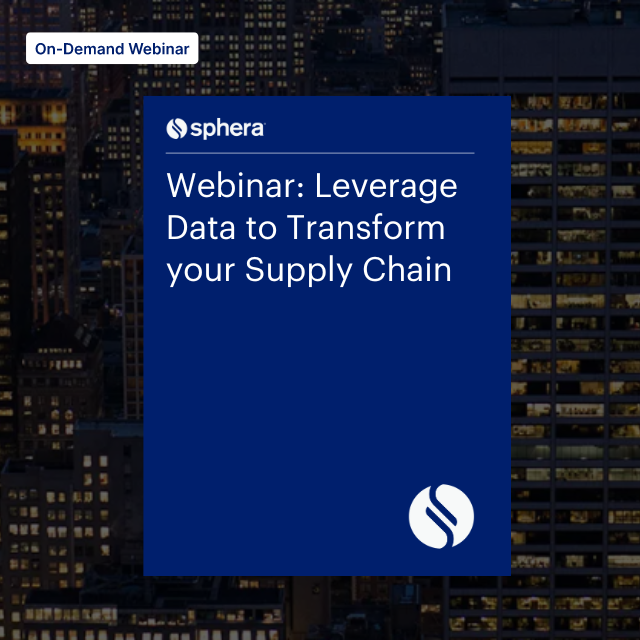 R – W 172 webinar Webinar Leverage Data to Transform your Supply Chain