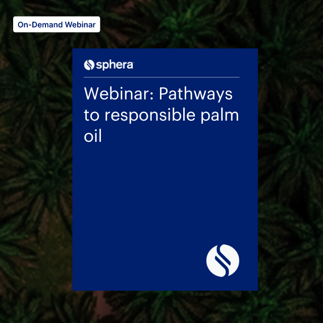 R – W 174 webinar Webinar Pathways to responsible palm oil