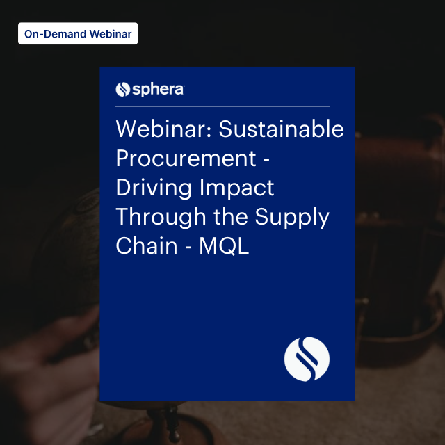 R – W 183 webinar Webinar Sustainable Procurement – Driving Impact Through the Supply Chain – MQL