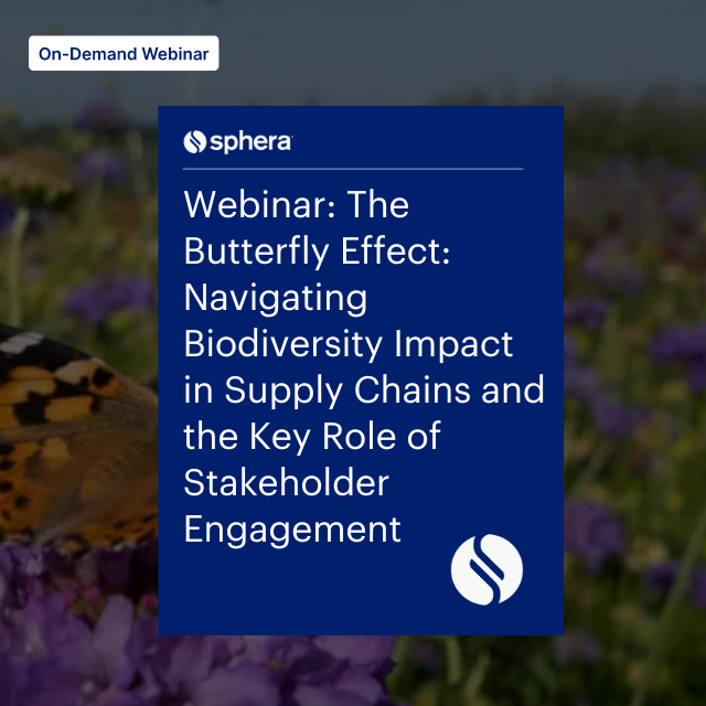 R – W 187 webinar Webinar The Butterfly Effect Navigating Biodiversity Impact in Supply Chains and the Key Role of Stakeholder Engagement