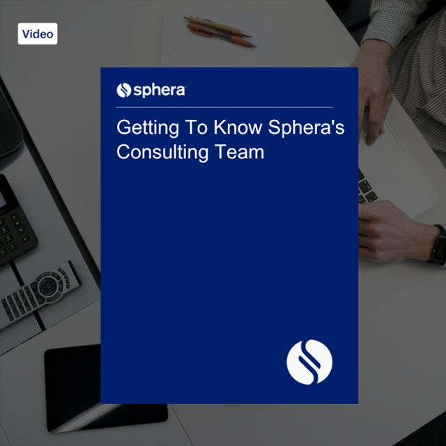 V 077 Getting To Know Sphera’s Consulting Team Thank You