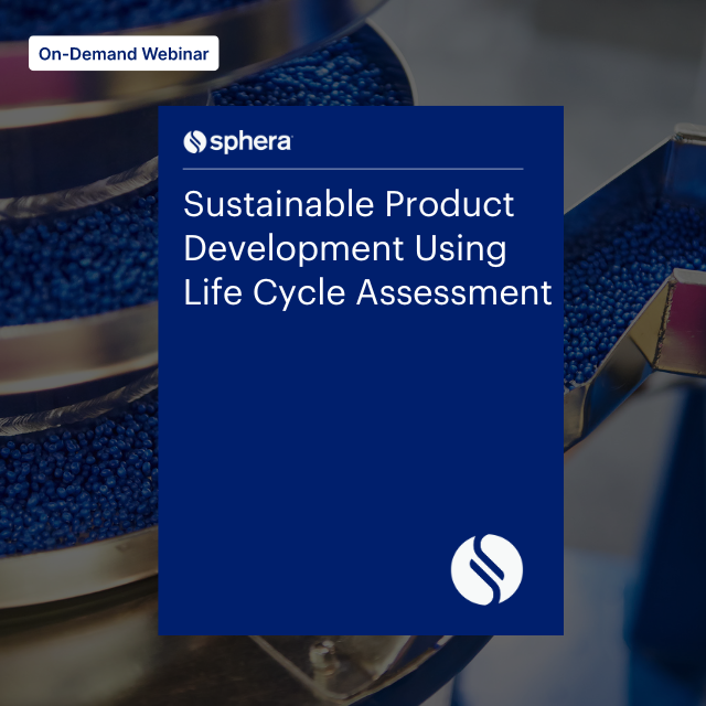 WO 193 Sustainable Product Development Using Life Cycle Assessment