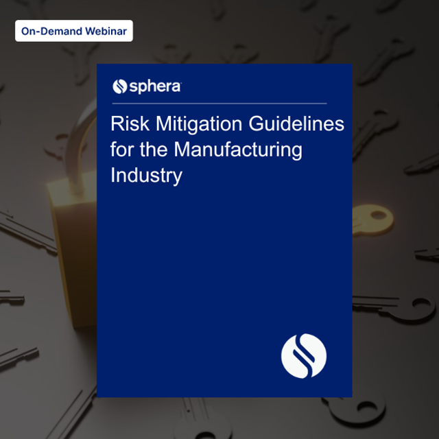 WO Risk Mitigation Guidelines for the Manufacturing Industry Thank You