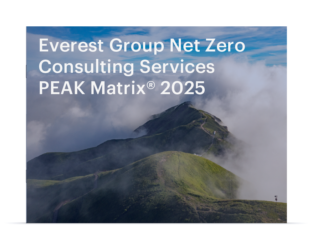 Everest group net zero consulting services cover