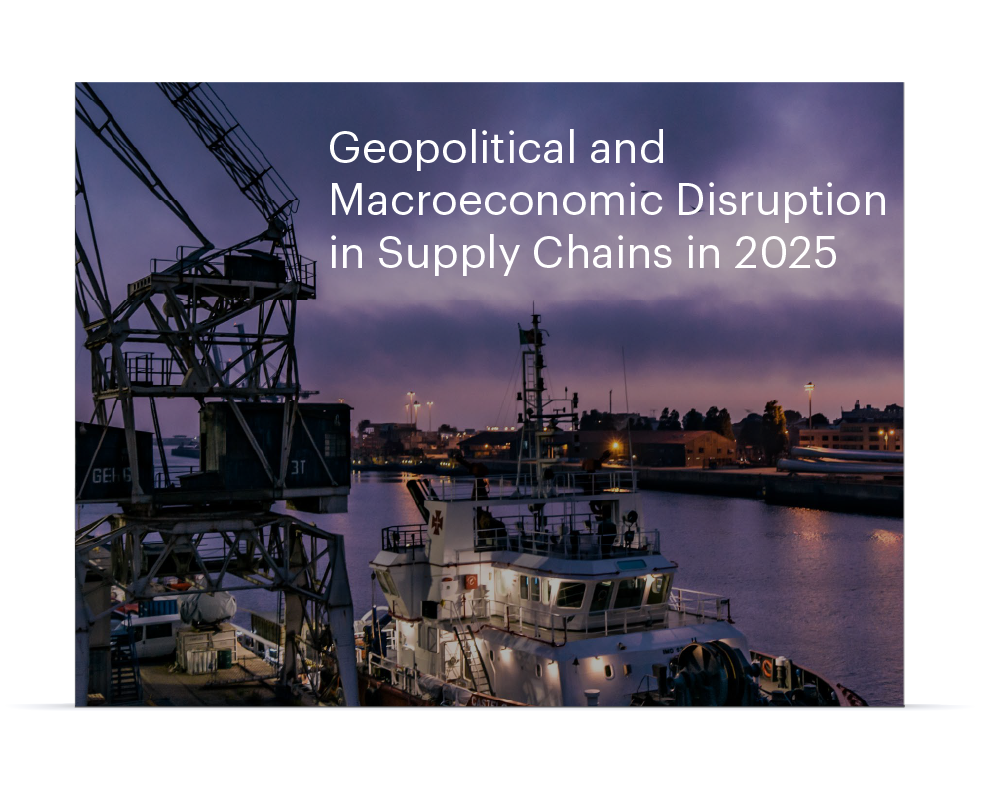 Geopolitical and macroeconomic disruption in supply chains