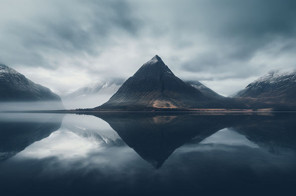 clouds and mountains